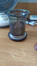 美斯尼 泡茶杯玻璃茶杯加厚耐熱墨綠色玻璃杯過(guò)濾茶水分離杯茶具花茶杯 曬單實(shí)拍圖