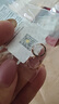 周六福18K金耳環(huán)女 彩金耳環(huán)耳飾生日禮物 紅18K金 一對  曬單實(shí)拍圖