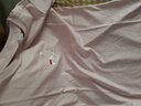 斐樂（FILA）官方女子短袖T恤夏季時尚運(yùn)動兔子刺繡圓領(lǐng)女裝絲柔棉套頭衫 瓏臨粉-LP 165/84A/M 曬單實拍圖