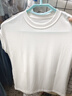 【阿瑪尼制造商】2026莫代爾夏季新款女裝優(yōu)雅圓領(lǐng)短袖T恤女顯瘦 珠光白 M 90-105斤 曬單實(shí)拍圖