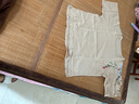 美博鳥（MEIBONIAO）【特價(jià)撿漏】高檔重磅棉麻套裝顯瘦透氣寬松大碼女裝中年媽媽夏季 卡其色上衣+咖色九分褲 2XL -建議130-145斤 曬單實(shí)拍圖