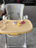 babycare 寶寶餐椅兒童多功能可折疊便攜寶寶吃飯椅子bbc餐椅嬰兒一鍵收納 【免安裝一件折疊】季風(fēng)灰 曬單實(shí)拍圖