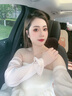 蘇木佰（SOMUBAY）2025年冰感袖套女冰袖新款寬松套袖開車防紫外線冰絲袖護袖 綢緞光澤感珍珠扣品質(zhì)款- 香檳米 曬單實拍圖