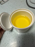 紅牡丹純白骨瓷燉盅家用陶瓷單個(gè)碗釉下彩蒸蛋羹帶蓋湯盅保溫燕窩燉罐 純白3.5英寸燉盅1個(gè)250ml 曬單實(shí)拍圖