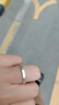黛茗銀戒指男女求訂結(jié)婚單身戒2025新款生日七夕情人節(jié)禮物送女友老婆 【自律】單戒+證書 曬單實拍圖