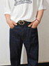 Levi's李維斯25年秋冬新款男士美式復(fù)古休閑565寬松直筒牛仔褲 墨黑 32 (32) 曬單實拍圖