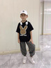 G.DUCKKIDS小黃鴨男童夏季褲子2025新款夏裝兒童純棉寬松薄款長(cháng)褲大童防蚊褲 格子-純棉夏涼薄款透氣 140 (建議125-135cm 7-8周歲） 曬單實(shí)拍圖