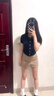 芮妍雅高端卡其色西裝短褲女夏季2025新款慵懶風(fēng)薄款a字熱褲休閑闊腿褲 卡其色-贈皮帶 L /28-建議105-115斤 曬單實(shí)拍圖