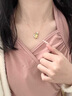 老鳳祥銀項鏈女可愛(ài)馬卡龍獨角獸吊墜鎖骨鏈生日送女朋友老婆禮物時(shí)尚 彩虹獨角獸項鏈 曬單實(shí)拍圖