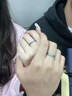 HR赫蓮娜可可西里的海情侶對戒男女一對戒指刻字情人節(jié)禮物送女友 可可溪里的海情侶對戒【禮盒】 開口可調(diào)節(jié) 曬單實拍圖