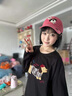 麗紗蓓兒棒球帽韓版卡通小狗刺繡女2025年新款夏加大加深帽子大帽檐鴨舌帽 棒球帽-玫紅色（可調(diào)節(jié)） 曬單實拍圖
