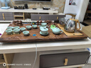 KSHK茶盤一體式茶具套裝家用整套全自動(dòng)燒水壺一體茶盤客廳泡茶功夫茶 立體雙龍+浮魚青瓷(送雙桶) 1個(gè) 41件 曬單實(shí)拍圖