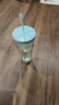 星巴克（Starbucks）雙層玻璃吸管杯591ml薄荷綠切面款咖啡杯茶水杯子學(xué)生生日禮物 曬單實(shí)拍圖