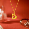 周六福足金葫蘆吊墜黃金項(xiàng)鏈女生日禮物計(jì)價(jià) A0612811 約3.31g  曬單實(shí)拍圖