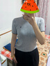 絲柏舍鏤空T恤2025夏裝新款女裝短袖正肩套頭愛(ài)心針織圓領(lǐng)上衣 曬單實(shí)拍圖