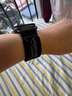 奧魯姆AULUMU A11 適用AppleWatch蘋果手表Ultra2/Series9/10/SE 超薄磁吸扣 雙表帶 運動表帶 黑色 曬單實拍圖
