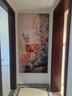 出寫(xiě)輕奢美式小鹿油畫(huà)高級感入戶(hù)玄關(guān)裝飾畫(huà)正對門(mén)過(guò)道走廊背景墻掛畫(huà) 逐鹿生財-A 60*120cm 【油畫(huà)布紋+鋁合金外框】 曬單實(shí)拍圖
