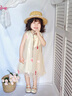 G.DUCKKIDS小黃鴨童裝女童連衣裙夏季新款兒童裙子女孩公主裙禮服網(wǎng)紗蓬蓬裙 杏色 100 尺碼2~3歲【90-100cm】 曬單實(shí)拍圖