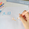 JCZS德國品牌果凍筆3d立體手賬筆學(xué)生變色閃光流沙手賬螢光筆雙線 缐輪廓手抄報(bào)筆 12色果凍筆【不臟手】 曬單實(shí)拍圖