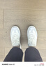 愛步（ECCO）25年新款休閑鞋女 厚底增高百搭小白鞋板鞋拼色運(yùn)動(dòng)鞋 街頭219553 石灰色/白色/橘粉色21955361285 36 曬單實(shí)拍圖