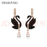 施華洛世奇（SWAROVSKI）SWAN黑天鵝 耳環(huán)耳釘送女朋友生日禮物女5678047 曬單實拍圖