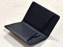 歐凡卡蒂卡包男士真皮名片夾證件包銀行卡收納包超薄女卡夾小巧卡片套卡套 黑色 曬單實(shí)拍圖