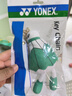 YONEX尤尼克斯羽毛球鑰匙扣飾品Q版羽毛球掛件禮物AC103CR水稻綠 曬單實(shí)拍圖