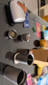 Ti artisan鈦工匠純鈦旅行茶具套裝戶外露營便攜鷹嘴泡茶器雙層快客杯鈦水杯 一壺四杯+收納盒 曬單實(shí)拍圖