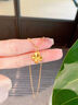 老鳳祥黃金四葉草項(xiàng)鏈女款足金幸運(yùn)草吊墜七夕情人節(jié)禮物送女友老婆生日 足金四葉草吊墜約0.3g【贈(zèng)銀鏈】玫瑰禮盒 曬單實(shí)拍圖