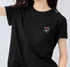 佐丹奴短袖T恤女夏季純棉可愛動物頭像刺繡圓領(lǐng)上衣13325324 曬單實拍圖