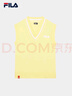 FILA X MAGIC STICK斐樂編織衫女秋時尚休閑寬松亮色V領(lǐng)馬甲 淡嫩黃-YE M 165/84A 曬單實拍圖