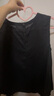 無印良品（MUJI） 女式 漢麻棉無袖罩衫 上衣女款背心坎肩 女裝夏季 BC2MRC5S 黑色 S （155/80A） 曬單實拍圖