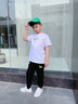 馬克華菲兒童休閑褲2025秋季新款男童時尚運(yùn)動衛(wèi)褲男孩潮 m悠閑鯊K黑 160 曬單實拍圖
