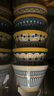 佩爾森（CERAMICS）北歐碗家用創(chuàng)意高腳米飯碗陶瓷釉下彩餐具復(fù)古小碗吃飯斗笠碗 5英寸碗混色6個(gè)裝 曬單實(shí)拍圖
