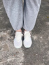 安踏（ANTA）毒刺6女鞋運(yùn)動(dòng)鞋子女春夏季減震回彈網(wǎng)面休閑鞋透氣輕便跑步鞋 象牙白/蜜桃橙【毒刺5】 38 曬單實(shí)拍圖