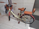 鳳凰 自行車(chē)成人女式24/26寸單速男女復古輕便學(xué)生城市通勤自行車(chē)荷花 米黃【靠背+裙網(wǎng)+扶手】 單速 24寸【適合145-170cm】 曬單實(shí)拍圖