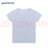 歌瑞家（greatfamily）兒童家居服上裝男女童裝莫代爾提花短袖圓領(lǐng)內(nèi)衣秋衣睡衣樂(lè)友 藍(lán)色（男童） 130 cm 曬單實(shí)拍圖