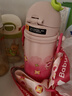 babycare草莓兒童保溫杯嬰幼兒寶寶水杯吸管杯學(xué)飲杯外出水壺兒童水杯 贈(zèng)直通吸嘴-背帶款引力洋紅 450ml 曬單實(shí)拍圖