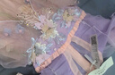 安妮優(yōu)兒女童漢服夏款櫻花公主古裝連衣裙2025新款夏季兒童裝超仙古風(fēng)裙子 紫色 120 曬單實(shí)拍圖