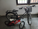 四萬公里兒童自行車?yán)葻艋迤胶廛囆∝i燈騎行配件USB充電粉色 曬單實(shí)拍圖
