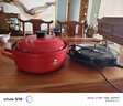 迪凱高（DIKO） 陶瓷電火鍋分離式鴛鴦鍋多功能室內(nèi)電煮鍋刷肉鍋插電涮火鍋煲仔飯煮粥神器廚房烹飪涮肉分體鍋 5L 紅色（配陶瓷蓋） 曬單實拍圖