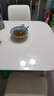 全友家居奶油風(fēng)巖板餐桌家用實(shí)木腿吃飯桌椅子客廳一桌四椅國家補(bǔ)貼 玻璃|1.4米餐桌+安達(dá)盧西亞椅*4 曬單實(shí)拍圖