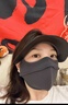 蕉下（beneunder）防曬口罩臉基尼帽檐防曬面罩全臉女防風(fēng)透氣防紫外線石墨灰AL341 曬單實拍圖