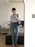 塔馳密司（touchmiss）時髦顯瘦哈倫褲子女春秋季輕奢復古棉質(zhì)牛仔褲 復古藍 27 曬單實拍圖