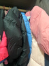 巴拉巴拉童裝兒童羽絨服女童男童面包服外套寶寶冬裝三防親子裝潮 黑色90001-灰鴨絨 150cm 曬單實拍圖