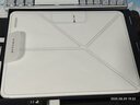 PITAKA適用蘋果iPad Pro保護(hù)套22-18款雙面夾磁吸兼容Air 7/6/5輕薄全包防摔殼智能喚醒皮套12.9英寸白色 曬單實(shí)拍圖