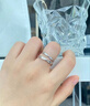 中國黃金（CHINA GOLD）S925銀莫比烏斯戒指男女情侶雙生指環(huán)手飾品中秋節生日禮物送女友 【今/次日達】莫比烏斯情侶戒指 曬單實(shí)拍圖