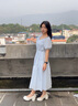 CAMILA KSENIA瑪麗珍鞋女2025新款夏季休閑百搭粗跟增高珍珠伴娘鞋子 米白色 37 曬單實(shí)拍圖