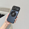 安柏?！敬盼Ъ芏弦弧窟m用iphone16pro手機殼蘋果16/15/14promax保護套超薄鏡頭全包防摔磨砂支點殼 【鈦黑色】360°旋轉(zhuǎn)支架丨磁吸充電丨不粘指紋 iPhone 16 Pro 曬單實拍圖