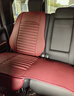 貝德曼 奔馳E300L E260L EQE350 GLE450 GLE350真皮汽車坐墊四季座墊套 靠背款5座含2頭枕（大紅色） 竹炭超纖真皮 曬單實(shí)拍圖